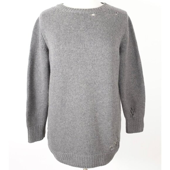 Saint Laurent Hedi Slimane sweater 100% cashmere sz M distressed finish - Picture 1 of 16